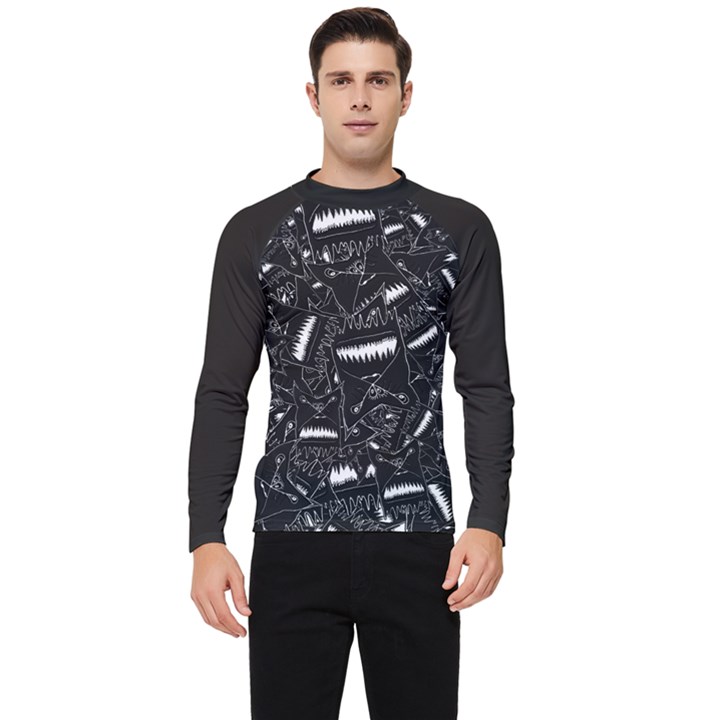 Cryptic Creature Pattern  Men s Long Sleeve Rash Guard