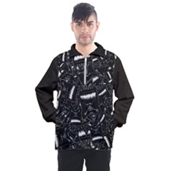 Cryptic Creature Pattern  Men s Half Zip Pullover