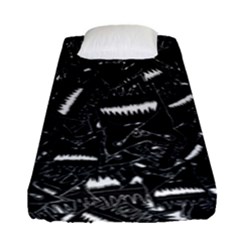 Cryptic Creature Pattern Fitted Sheet (single Size) by dflcprintsclothing