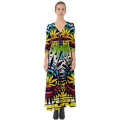 River Roots Button Up Boho Maxi Dress by RiverRootz