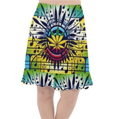 River Roots Fishtail Chiffon Skirt by RiverRootz