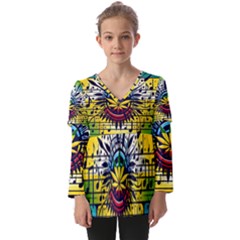 River Roots Kids  V Neck Casual Top