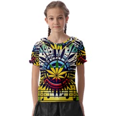 River Roots Kids  Frill Chiffon Blouse by RiverRootz