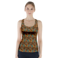 Blue Bloom Bouquet Racer Back Sports Top by GeekLover