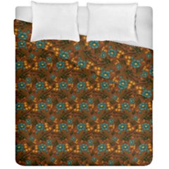 Blue Bloom Bouquet Duvet Cover Double Side (california King Size) by GeekLover