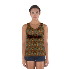 Blue Bloom Bouquet Sport Tank Top  by GeekLover