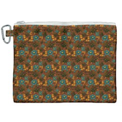 Blue Bloom Bouquet Canvas Cosmetic Bag (xxl) by GeekLover