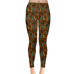 Blue Bloom Bouquet Inside Out Leggings