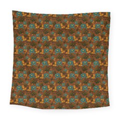 Blue Bloom Bouquet Square Tapestry (large)