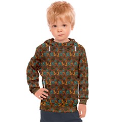 Blue Bloom Bouquet Kids  Hooded Pullover by GeekLover