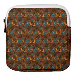 Blue Bloom Bouquet Mini Square Pouch by GeekLover