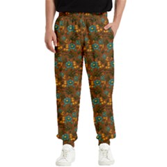 Blue Bloom Bouquet Men s Elastic Waist Pants by GeekLover