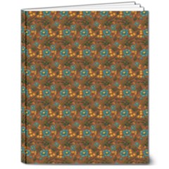 Blue Bloom Bouquet 8  X 10  Softcover Notebook by GeekLover