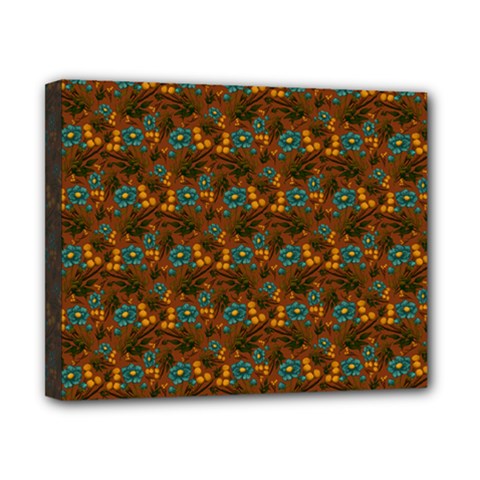 Blue Bloom Bouquet Canvas 10  X 8  (stretched) by GeekLover