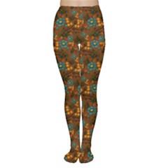 Blue Bloom Bouquet Tights