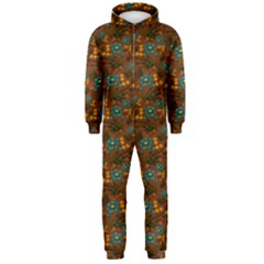 Blue Bloom Bouquet Hooded Jumpsuit (men)