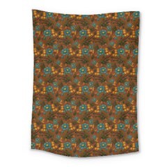 Blue Bloom Bouquet Medium Tapestry