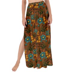 Blue Bloom Bouquet Maxi Chiffon Tie-up Sarong by GeekLover