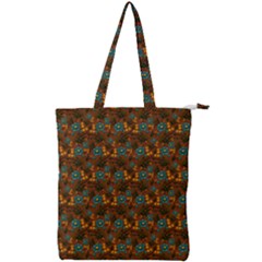 Blue Bloom Bouquet Double Zip Up Tote Bag by GeekLover