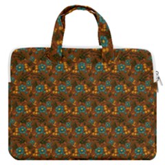 Blue Bloom Bouquet Macbook Pro 15  Double Pocket Laptop Bag  by GeekLover