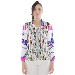 Bottle Chic Print Patterns Women s Windbreaker