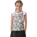 Bottle Chic Print Patterns Kids  Raglan Cap Sleeve T-Shirt View1