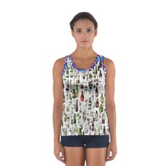 Bottle Chic Print Patterns Sport Tank Top  by BellaVistaTshirt02