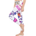 Bottle Chic Print Patterns Lightweight Velour Classic Yoga Leggings View3