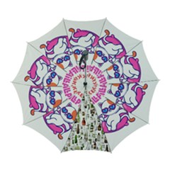 Bottle Chic Print Patterns Automatic Folding Umbrella With Case (large) by BellaVistaTshirt02