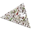 Bottle Chic Print Patterns Wooden Puzzle Triangle View2