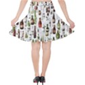 Bottle Chic Print Patterns Velvet High Waist Skirt View2