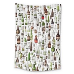 Bottle Chic Print Patterns Large Tapestry