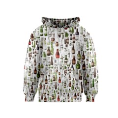 Bottle Chic Print Patterns Kids  Pullover Hoodie