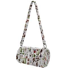 Bottle Chic Print Patterns Mini Cylinder Bag