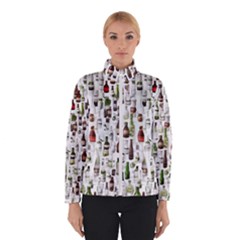 Bottle Chic Print Patterns Women s Bomber Jacket