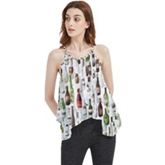 Bottle Chic Print Patterns Flowy Camisole Tank Top by BellaVistaTshirt02