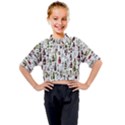 Bottle Chic Print Patterns Kids Mock Neck T-Shirt View1