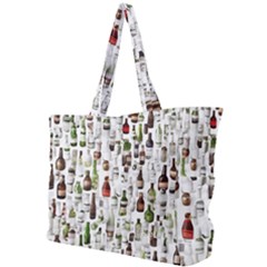 Bottle Chic Print Patterns Simple Shoulder Bag by BellaVistaTshirt02