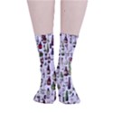 Bottle Chic Print Patterns Smooth Crew Length Tube Socks View1