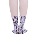 Bottle Chic Print Patterns Smooth Crew Length Tube Socks View4