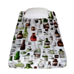 Bottle Chic Print Patterns Fitted Sheet (single Size) by BellaVistaTshirt02