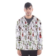 Bottle Chic Print Patterns Men s Hooded Windbreaker