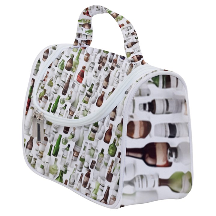 Bottle Chic Print Patterns Satchel Handbag