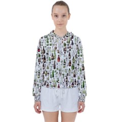 Bottle Chic Print Patterns Women s Tie Up Sweat