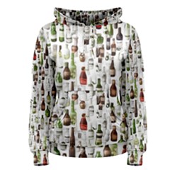 Bottle Chic Print Patterns Women s Pullover Hoodie