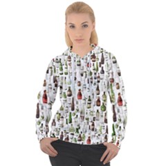 Bottle Chic Print Patterns Women s Overhead Hoodie