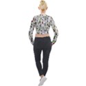 Bottle Chic Print Patterns Long Sleeve Cropped Velvet Jacket View2