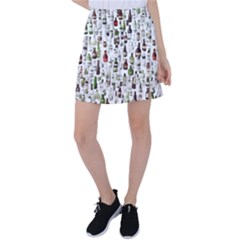 Bottle Chic Print Patterns Tennis Skirt by BellaVistaTshirt02