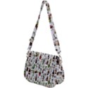 Bottle Chic Print Patterns Saddle Handbag View2