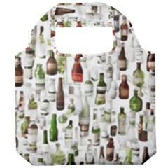 Bottle Chic Print Patterns Foldable Grocery Recycle Bag